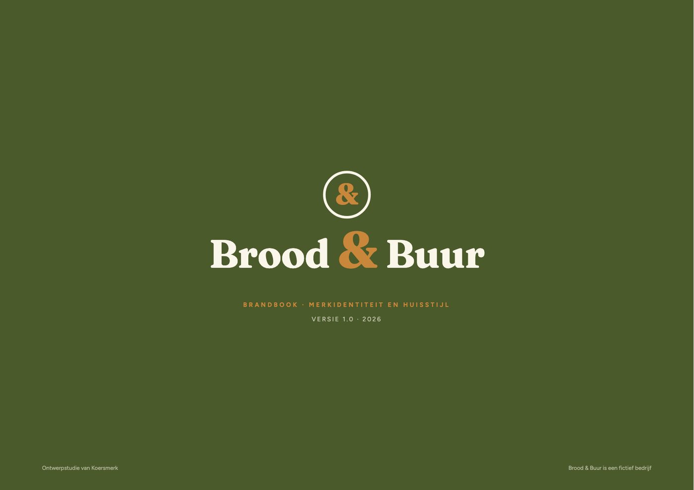Omslag van het brandbook van Brood & Buur
