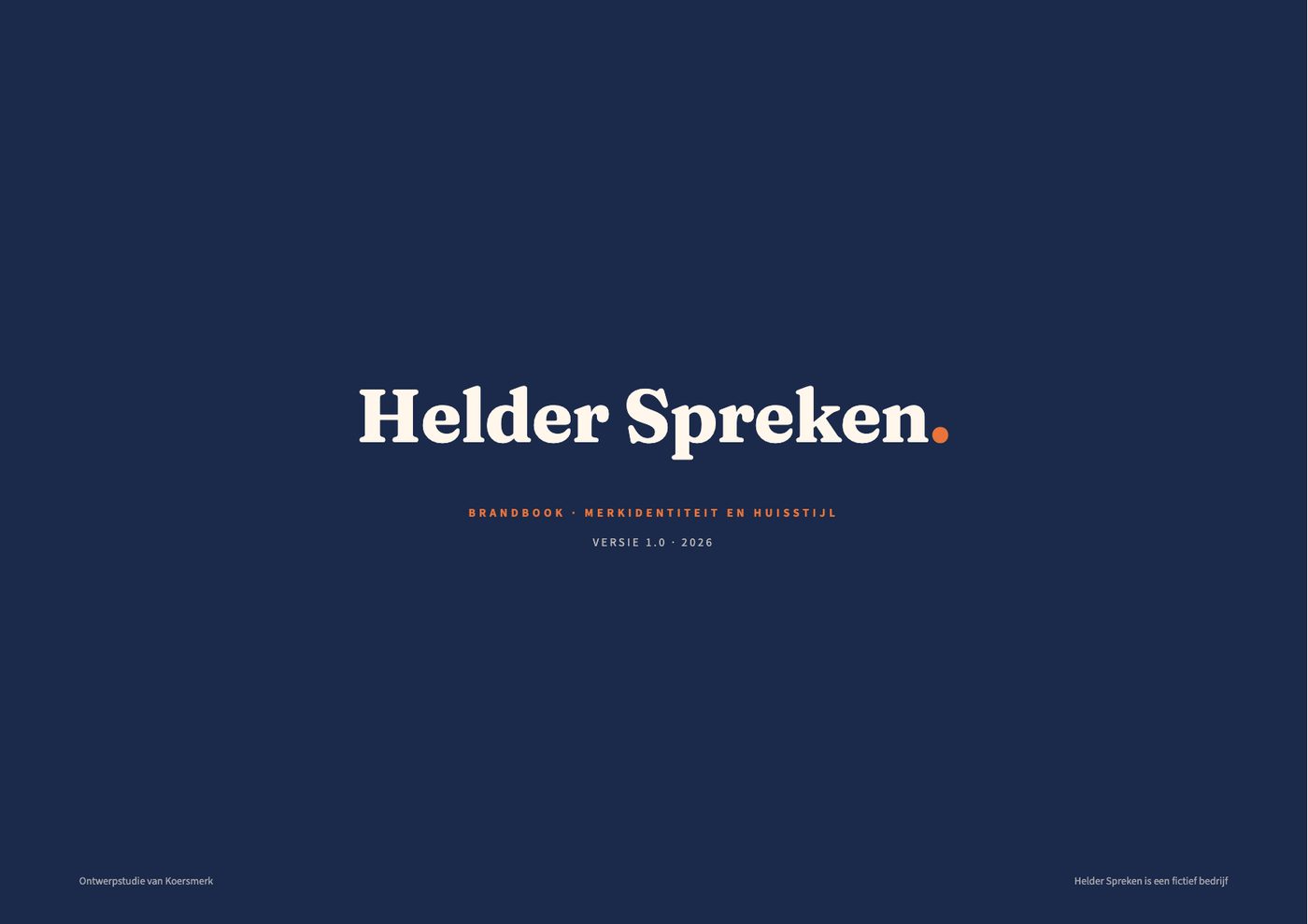 Brandbook van Helder Spreken