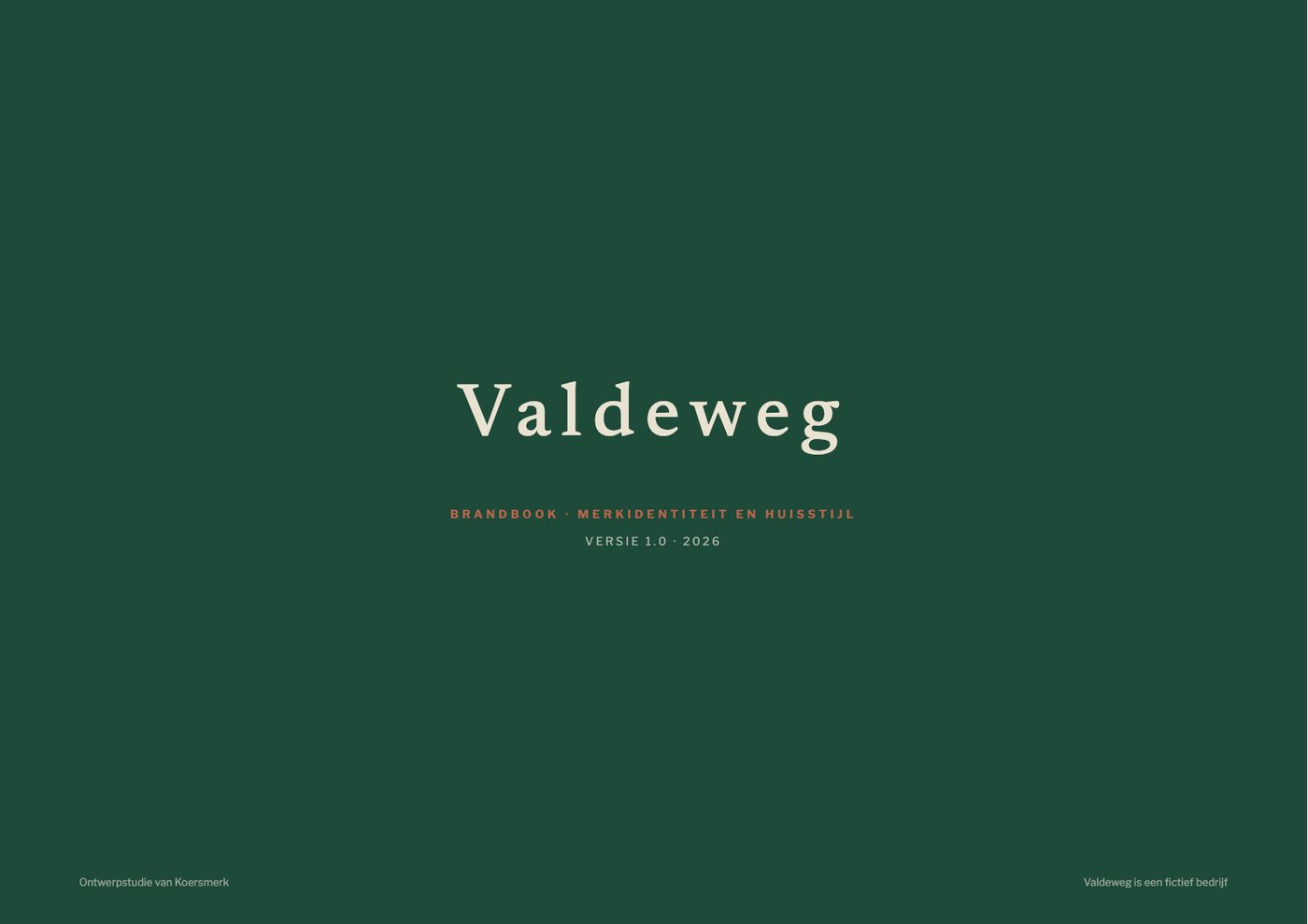 Brandbook van Valdeweg